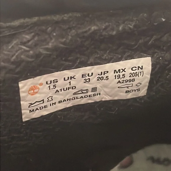 Timberlands champion boys boots size 1.5 - Picture 6 of 7